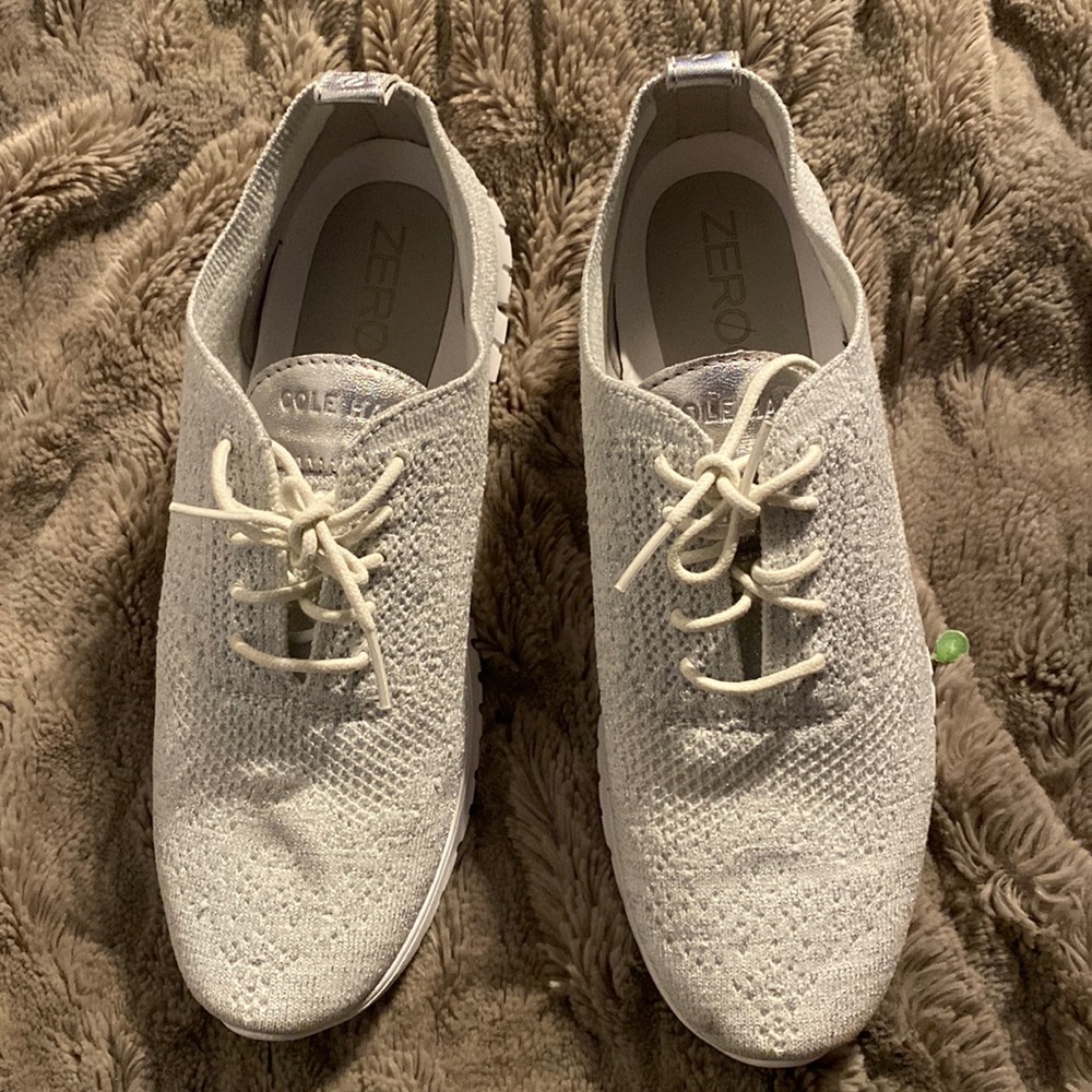 COLA HAAN, sliver sneakers